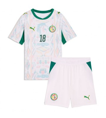 Senegal Ismaila Sarr #18 Hjemmebanetrøje Børn VM 2026 Kortærmet (+ Korte bukser)